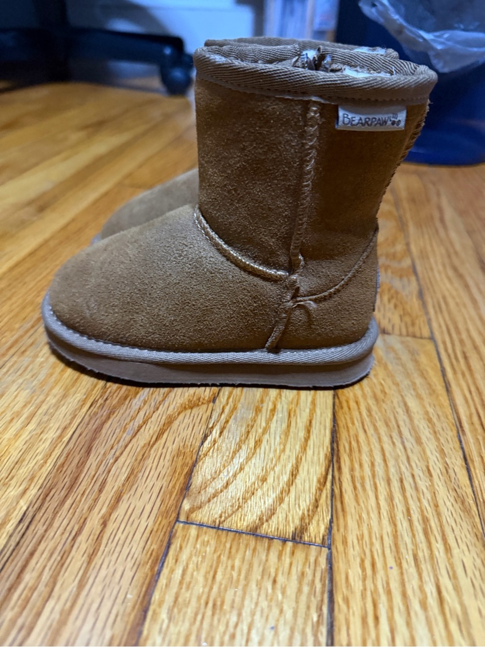 BearPaw Chestnut Suede Short Boot